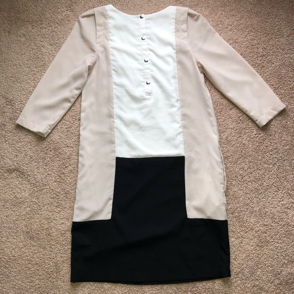 H&M Color Block 3/4 Sleeve Work Dress - Picture 2 of 12
